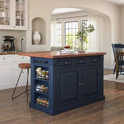 Compact Kitchen Island with Storage